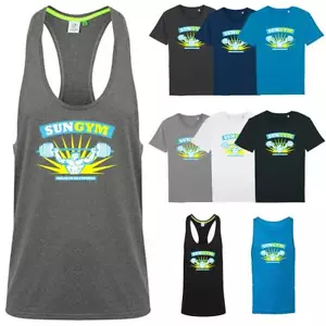 Sun Gym Stringer Tank Top Tshirt Shirt Fitness Muskelshirt Sport Gym Bodybuilder - Bild 1 von 10