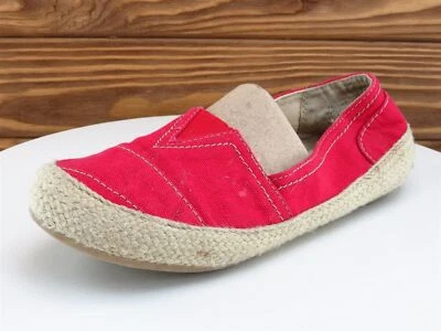 Zapatos planos Mootsies Tootsies talla 8 tela roja mujer M Freshee1 Foto 1 de 4