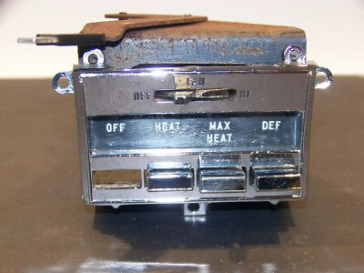 1966 CHRYSLER NEWPORT HEATER CONTROLS OEM w/ #2497387 NEW YORKER 300 - Image 1 of 4