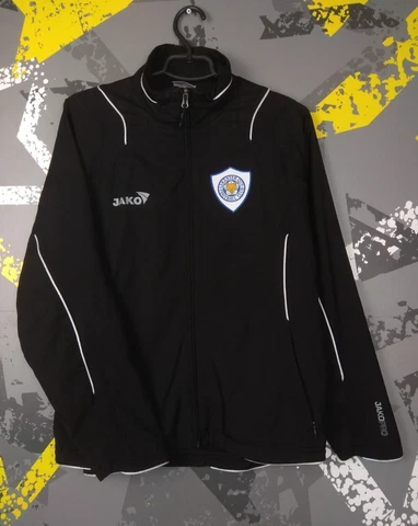 Leicester City Training Jacket With Zipped Black Jako Mens Size S ig93 Cover