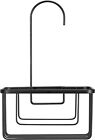 Croydex Black Hanging Shower Caddy Bathroom Storage Rack Shelf Rail Hook Basket