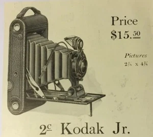 Stampa fotocamera vintage Kodak annuncio Kodak Jr Rochester NY 8"" X 5 1/2"" Sf1-2 - Foto 1 di 2