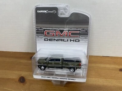 2024 Greenlight Karson Diecast: Forest 2022 GMC SIERRA 3500 3500HD DENALI Dually - Image 1 of 4