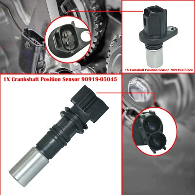 2x Sensor de posición de leva/cigüeñal para Toyota Prius Yaris Scion 2000-16 xA xB Foto 1 de 4