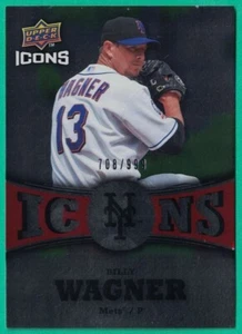 2009 Upper Deck Icons - Icons - Red #IC-BW Billy Wagner #/999 - Picture 1 of 2