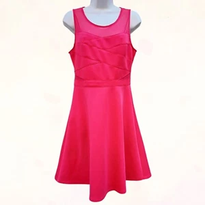 Guess Los Angeles Women’s Sleeveless Scoop Neck Pink/Rose Skater Dress Size 8 - Picture 1 of 12