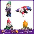 4pcs Small Ornaments Smooth Mini Dwarf Figurine For Outdoor Potted Plant Desktop