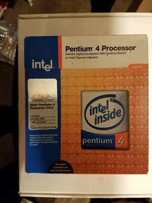 Intel Pentium 4 505j  1 MB L2 Cache 2.66 GHz LGA 775 CPU BX80547PE2667E SL85U - Image 1 of 4