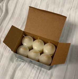 New - Box of 6 PartyLite Votive Candles - Holiday Spices / Ivory V0639-Retired - Picture 1 of 3