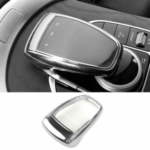 ABS Silver Central Console Multimedia Cover Trim 1X For Benz C-Class 2015-2018 - Picture 1 of 7