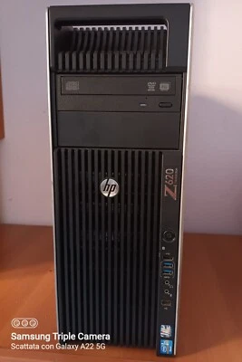 HP Z620 2x E5-2687W @3.1 GHz, RAM 128GB, 512GB SSD + 1TB HDD, Grafica 2 Gb - Immagine 1 di 4