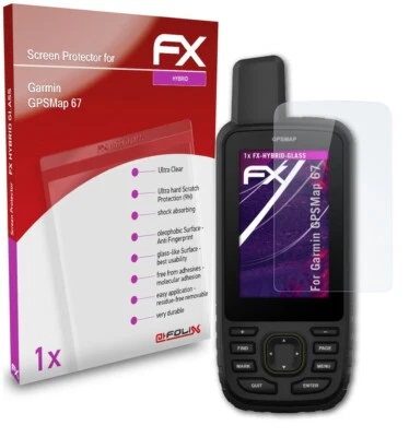 atFoliX Verre film protecteur pour Garmin GPSMap 67 9H Hybride-Verre - Photo 1/4