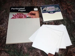 Perforiertes Papier Garn Baum Designs Packung mit 2 Blatt Braun 9x12" 14 Stück & Stoff - Bild 1 von 2
