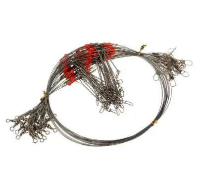 10x Crappie Walleye 2 Arm Rigs 30lb Stainless Steel Leaders 30" ~ FREE USA SHIP - Image 1 of 3