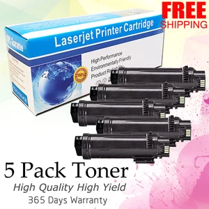5 PK S2825 2825 BLACK Laser Toner for Dell H825 S2825cdn H625 H625cd H825cdw - Picture 1 of 2