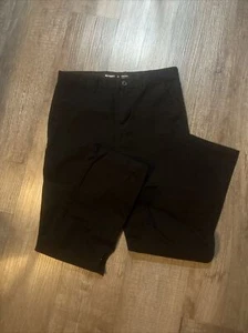 Old Navy girls Plus Size 18 XXL Black Pants Straight Built In Flex Band Uniform - Picture 1 of 8
