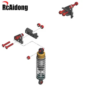 Soportes de choque (amortiguadores dobles) para Tamiya Sand Scorcher Super Champ Buggy Lucha - Imagen 1 de 3