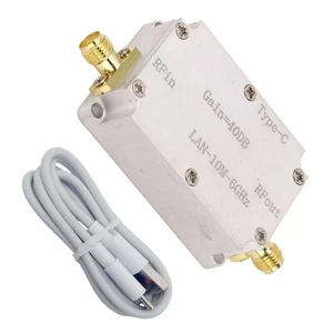 Amplificateur DC 5V faible bruit 40DB gain 10M à 6GHz LNA RF préamplificateur de puissance - Photo 1/13