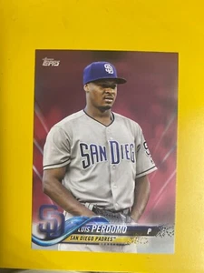 D40602 2018 Topps Mother's Day Pink #186 Luis Perdomo PADRES #48/50 - Picture 1 of 1
