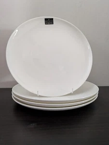 4x Dartington Dinner Plates Fine Bone China White 27cm Elegant - Picture 1 of 6