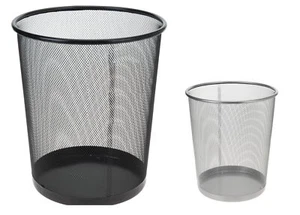 Papierkorb Metall 19 Liter Bürokorb Mülleimer Papiereimer Abfallkorb schwarz - Bild 1 von 3