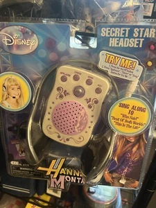 Disney Hannah Montana Secret Star Headset - NEW, Unopended Sing Along Songs - Picture 1 of 14