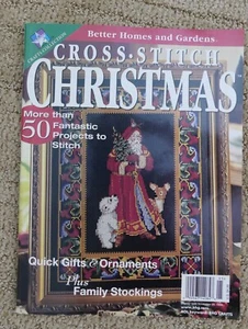 Vtg 1999 Better Homes & Gardens Cross Stitch Christmas Magazine 50+ Projects - Imagen 1 de 1
