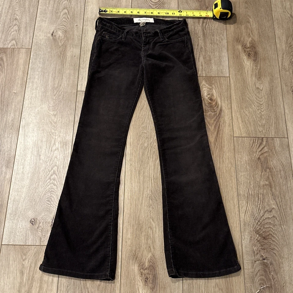 Abercrombie Niñas Tiro Alto Acampanado Marrón Cordones Niña 12S Elástico De Colección Foto 1 de 4