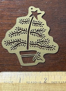 American Tradition, Christbaumschmuck Prägeschablone Messing - Bild 1 von 2