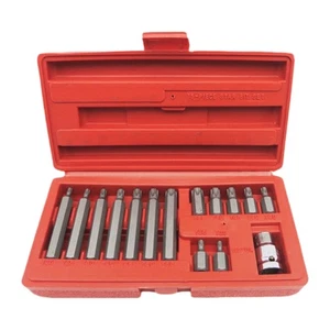 Motorcycle 15pcs 1/2Inch Drive Socket Ratchet Wrench Set Complete Car Repair - Picture 1 of 8