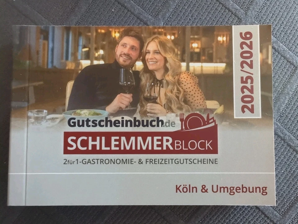 K Gutscheinbuch Schlemmerblock 2026 Köln mit 30 Euro Mobile Code NEU - Bild 1 von 1