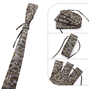 Cotton Japanese Samurai Sword Bag Katana Tanto Cover Case Waves Pattern 70~130cm - Picture 1 of 3