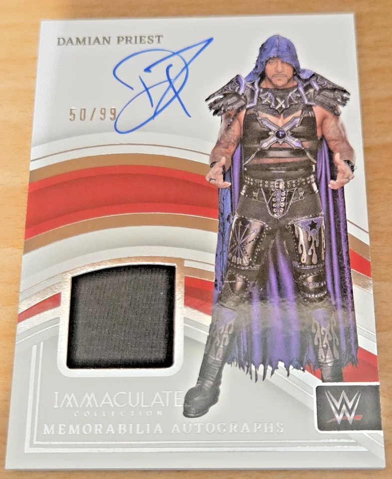 Damian Priest 2022 Panini Immaculate Collection Relic/Autograph (#d 50/99) - Image 1 of 1