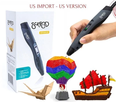 SCRIB3D Advanced 3D Printing Pen with Display - US Version - UK SELLER