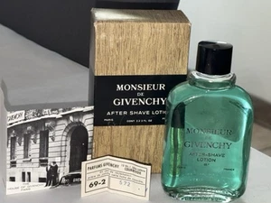 VINTAGE MONSIEUR DE GIVENCHY FRANCE AFTERSHAVE LOTION 3 2/3 OZ REF. 572 NEW - Picture 1 of 17