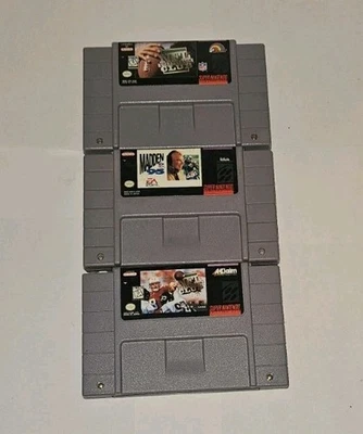 Клуб квотербеков NFL + 96 + Madden NFL 95 Football SNES Super Nintendo - Изображение 1 из 3