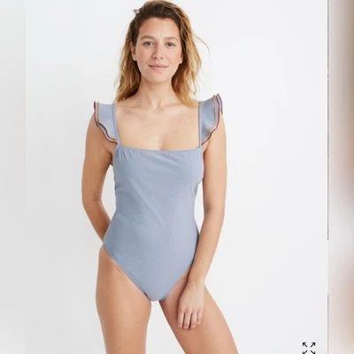 Madewell Ruffle-Strap One-Piece Swimsuit Foto 1 de 4