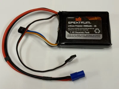 Excellent Spektrum 2000mah 2000 2S 7.4v Lipo RC Receiver RX Battery SPMB2000LP - Image 1 of 2