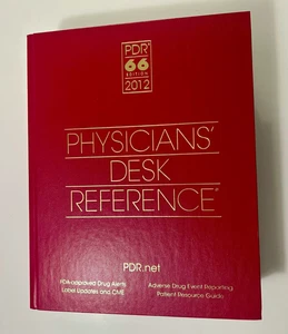 PDR 66 Edition 2012 Red Hardcover Physicians' Desk Reference NICE - Picture 1 of 10