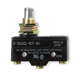 OMRON Z-15GQ-B7-K Snap Action Switch, Plunger, 1NO/1NC 6X286 - Picture 1 of 1
