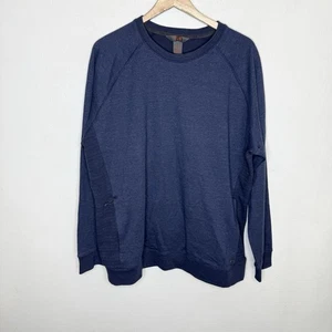 Mountain Hardwear Blue Firetower Crew Sweatshirt Men’s XXL Cotton Blend Outdoor - Picture 1 of 9