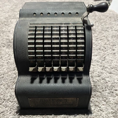 Vintage American Adding Machine American Can Co, # 21732 Working Great - Image 1 of 4