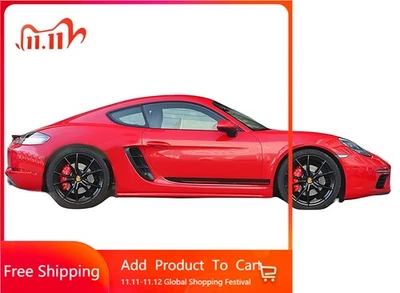 Gráficos adhesivos de coche a rayas de carreras para Porsche 718 Boxster Cayman calcomanía todos los tamaños Foto 1 de 4