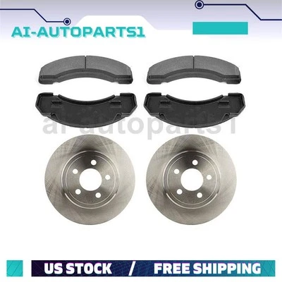 Rotores e pastilhas de freio traseiras de freio a disco Chevrolet P30 1997 1998 1999 - Imagem 1 de 4