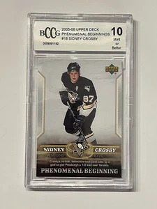 2006 Upper Deck Phänomenal Beginnings 18 Sidney Crosby RC Beckett Gem Mint 10 - Bild 1 von 2