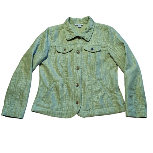 VETEMENTS Christopher & Banks donna taglia M verde pistacchio stropicciato fairycore ufficio