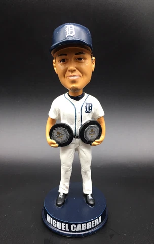 MIGUEL CABRERA Detroit Tigers 2012 2013 Back To Back MVP Bobblehead MLB FOCO Cover