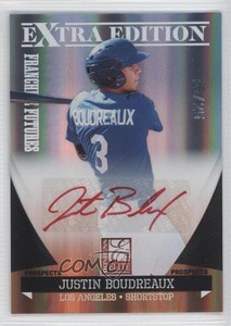 2011 Donruss Elite Extra Edition Red Ink /25 Justin Boudreaux #177 Auto