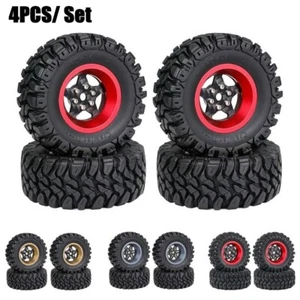 1,2" Kohlefaser Beadlock Rad Reifen Set für 1/18 1/24 RC Crawler TRX4M SCX24 - Bild 1 von 48