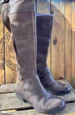 Sam Edelman Botas Altas Marrón Zapatos Para Mujer Talla 8.5 Cuero Cremallera Otoño Foto 1 de 4